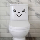 Bathroom Toilet Funny Smile Wall Stickers Washroom Wall Decals House Decor