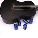Finger Hammer Sand Shaker Guitars Ukulele Rhythm Sand Bell Maracas (Blue) Newly