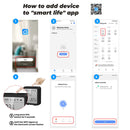 WIFI Temperature Sensor Humidity Meter Digital LCD Screen Gauge (White)