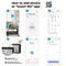 WIFI Temperature Sensor Humidity Meter Digital LCD Screen Gauge (White)