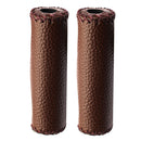 1 Pair Cycling Handlebar Covers PU Leather MTB Bike Handle Grips (Coffee) Newly