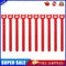 10pcs Durable Self Adhesive Cable Fastener Tape Wire Loops Strap (Red)