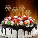 10pcs/12pcs Crown Bow Glitter Snowflake Cupcake Topper Takes Handmade Cake