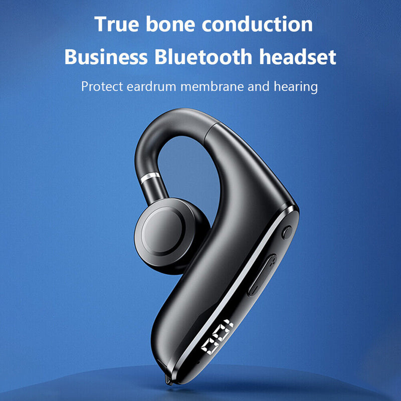 Digital Bone Conduction Ear Hook Earbuds Waterproof Bluetooth-compatible Headset