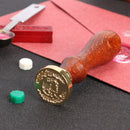 Retro Cartoon Pattern Wax Seal Stamps Wood Handle Letter Sealing Wax (F339)