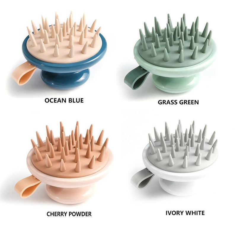 Handheld Scalp Massage Brush Portable Shampoo Brush Hair Care Comb (Pink)