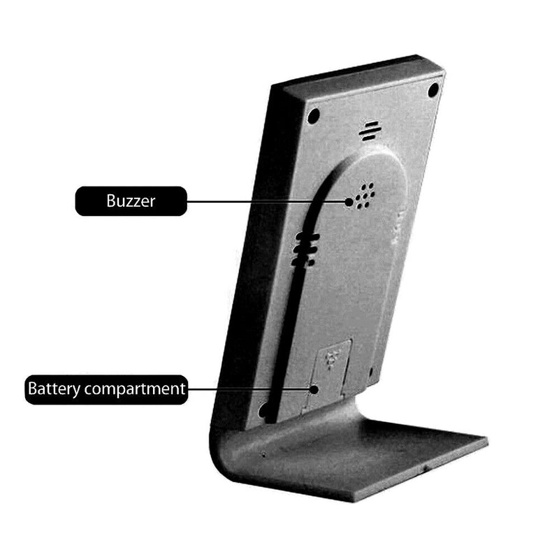 CX-220 Digital Thermometer Hygrometer Alarm Clock Weather Station (Black)