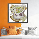 Flower Animal Cross Stitch 14CT Stamped Canvas DIY Embroidery Home Decoration