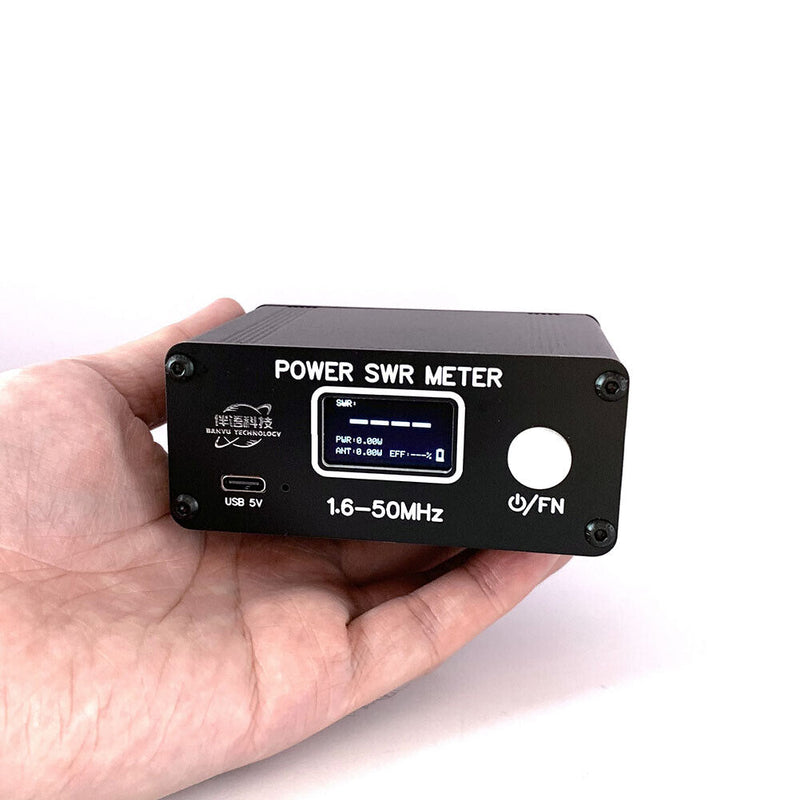 1.6-50mhz Hf Shortwave Band Power Chargeable Swr Power Meter with Display S
