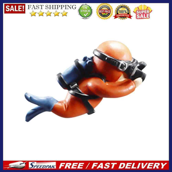 Diver Fish Tank Underwater Landscape Aquarium Aquatic Floating Ornaments Decor