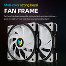 COOLMOON CPU Cooler 3 Pin ARGB FDB Bearing PWM PC Quiet Cooling Fan (Black)