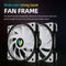 COOLMOON CPU Cooler 3 Pin ARGB FDB Bearing PWM PC Quiet Cooling Fan (Black)