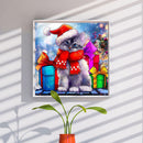 5D DIY Diamond Drawing Kits Full Round Drill Christmas Gift Kitten Wall Decor