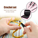 Circular Knitting Needles Set Detachable DIY Carpet Crochet Hooks Black Newly