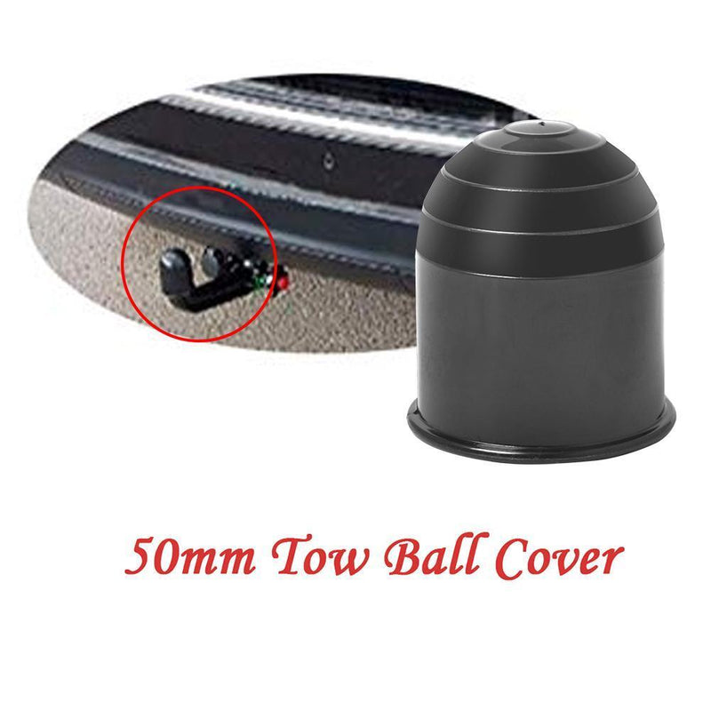 Universal 50mm Car Tow Bar Ball Cover Cap Hitch Caravan Trailer Towball Protect