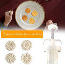 Plastic Material Mooncake Mold Flower Shape Stamps Moon Cakes Moulds DIY Baking`