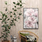 Pink Flower Oil Paint By Numbers Kits Canvas Picture Wall DIY Craft (B748)