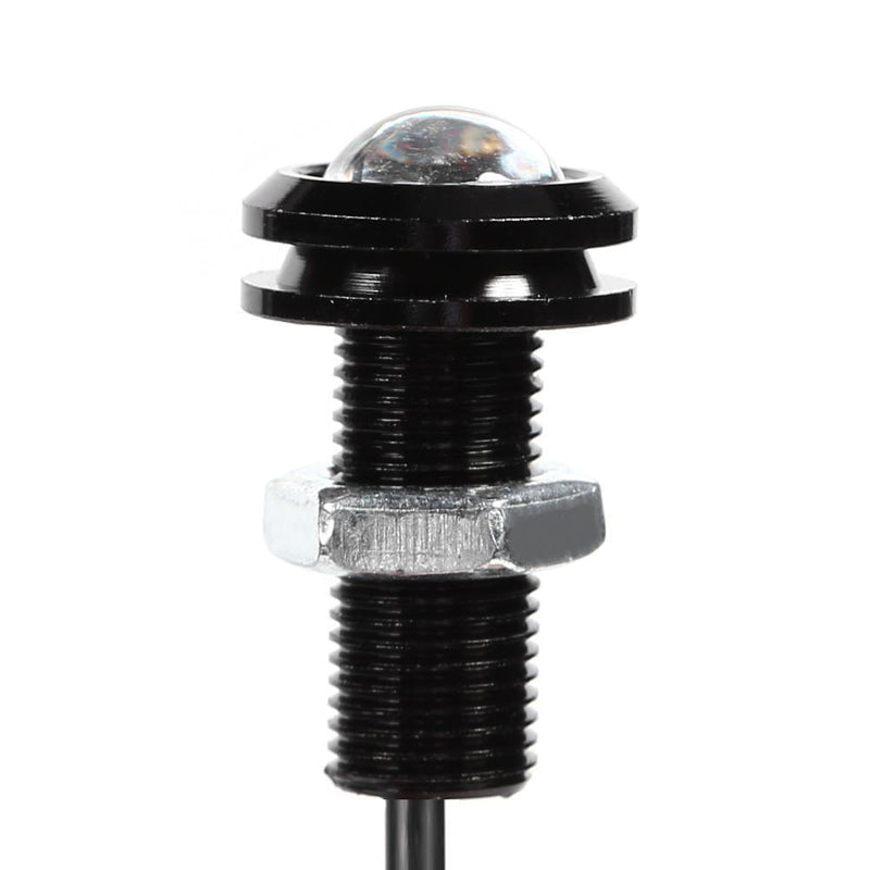 18mm 12V Car Eagle Eye LED Light Daytime Running DRL Reverse Lamp (White) Newly