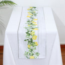 Decorations Cotton Linen Lemon Table Runner Sunflower Tablecloth Triangle