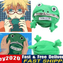 Portable Cartoon Frog Mini Coin Purse Fleece Key Holder Kids Wallet Green Newly