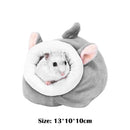 Animal Mini Sleeping House Warm Pet Hedgehog Hamster Nest (Gray Mouse) Newly