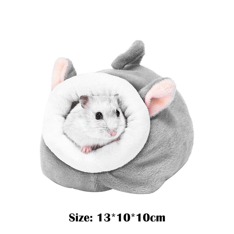 Animal Mini Sleeping House Warm Pet Hedgehog Hamster Nest (Gray Mouse) Newly
