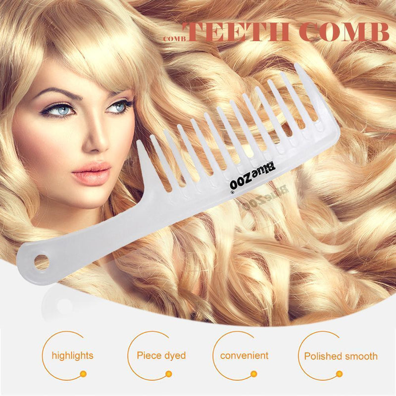 Large Wide Tooth Comb of Straight Handle Antistatic Pro Hairdress Brush Tools