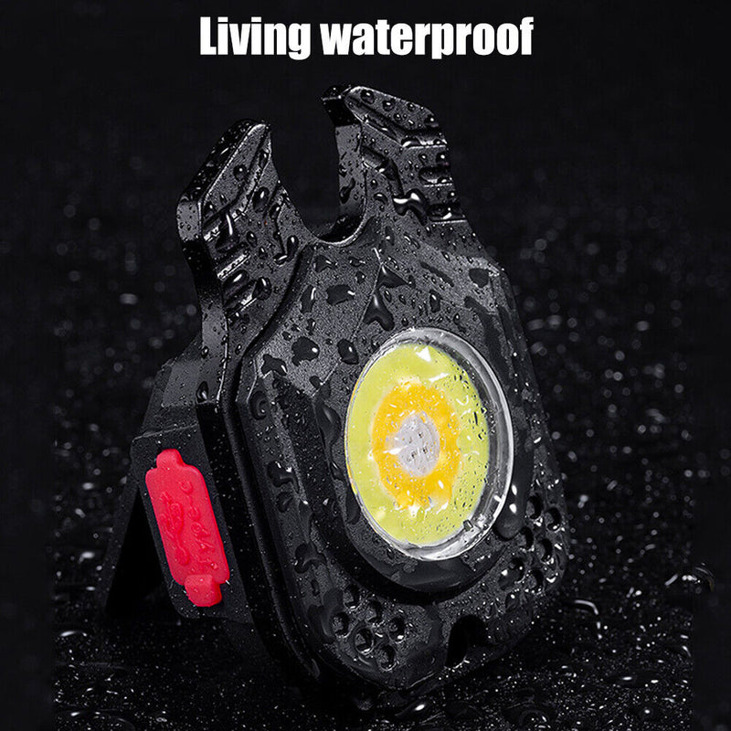 Portable Mini COB LED Flashlight, Keychain, Handy Lamp, Carbine