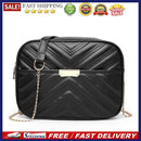 PU Leather Messenger Bags Women Shoulder Crossbody Solid Color Chain Handbags