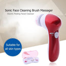 6"" 1 Sonic Vibration Massager Face Cleaning Brush Exfoliating Facial Cleaner