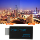 WII to HDMI-compatible Converter Full HD 1080P Wii 2 Adapter 3.5mm (Black) Newly