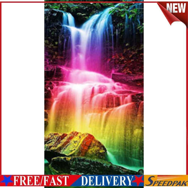 5D DIY Full Round Drill Diamond Painting Waterfall Embroidery Art (L2114) #F