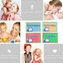 7Pcs Alphabet Number Flash Week Card Set Preschool Educational Z4C0 Toys M6Y1
