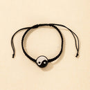 Ethnic Tai Chi Braided Rope Charm Yin Yang Adjustable Bracelets Jewelry