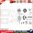 Flower Square Border Paper Cut Dies Stencil Silicone Seal Stamp Mold (C) Newly
