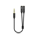 Headset 3.5mm Mic Stereo Adapter AUX Cable Jack Y Splitter Cable Audio Cable