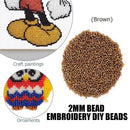 1200pcs/Pack 2mm Charm Mini Beads DIY Necklace Bracelet for Jewelry Making Craft