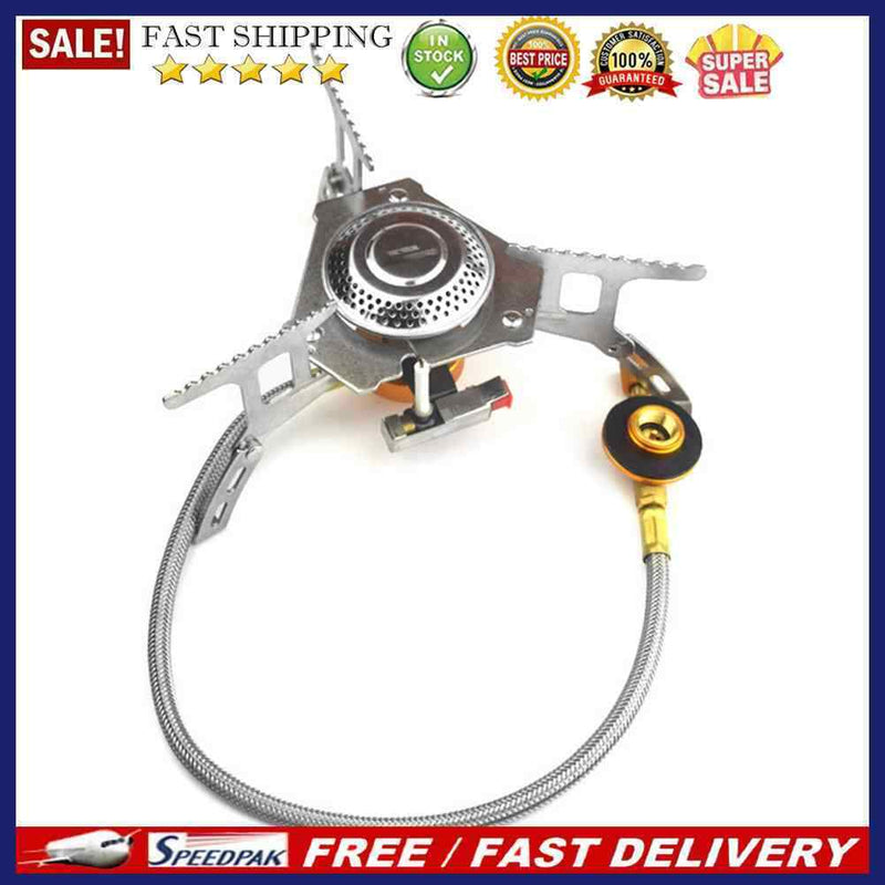 Outdoor Gas Stove Camping Folding Stainless Steel Electronic Cooking Split St