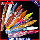 10x 8cm squid skirts bionic fishing bait crankbait artificial wobbler rubber bait