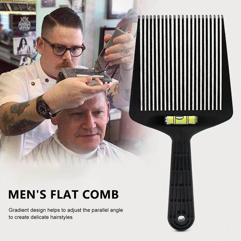 Flat Top Comb Barber Salon Oil Hair Cutting Angle Adjustment Large Teeth Comb