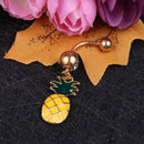 Fashion Women Pineapple Navel Nail Bar Piercing Belly Rings Body Jewelry