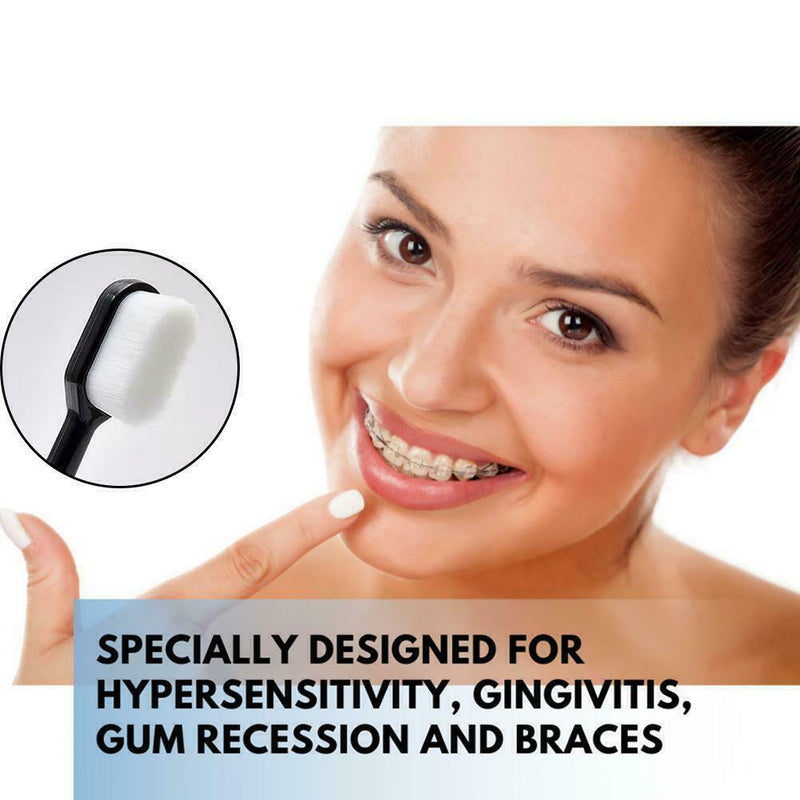 4Pcs Extra Soft Micro-Nano Toothbrush For Sensitive and Home Gums L0Z0 Z6R9