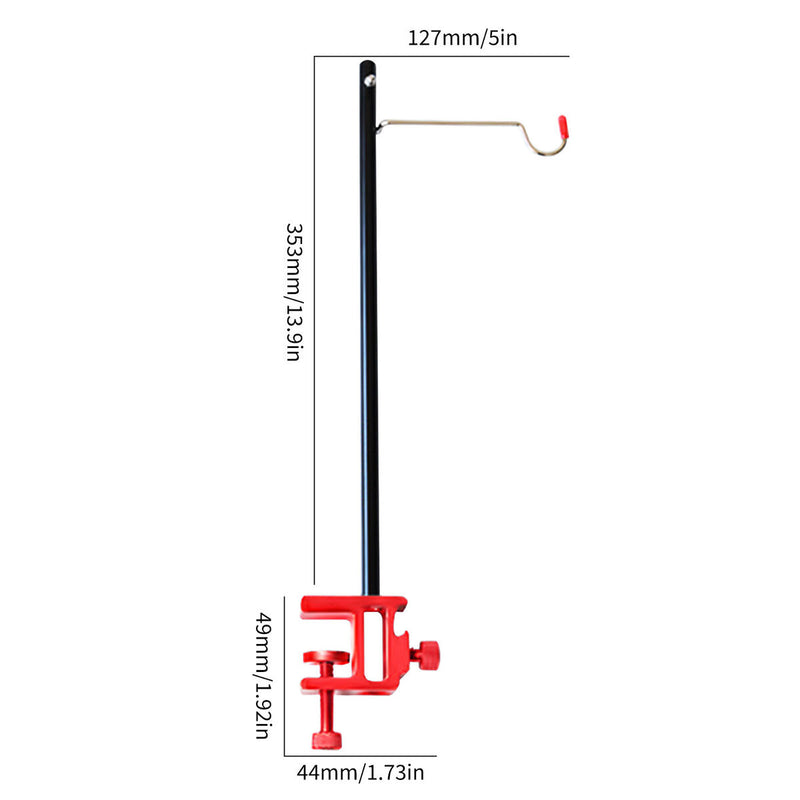 Adjustable Light Pole & Desk Clip Suitable for Hiking Travel Picnic Fishing