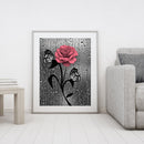 Flower Butterflies Canvas Painted Oil Paint By Numbers Modern Bedroom Wall Art