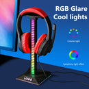 RGB Gaming Headphone Stand Headset Desk Display Holder Pickup Rhythm Light Newly