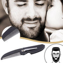 Portable Salon Foldable Pocket Clip Hair Beard Mustache Folding Beard Comb.