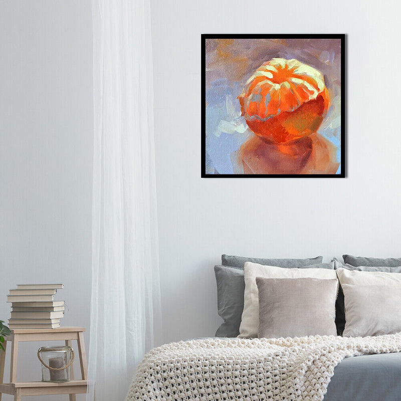 Oil Paint By Numbers Orange Frameless Picture Craft Kit for Home Living Room