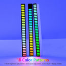 5V USB RGB Activated Music Rhythm Lamp Bar Sound Control LED Lights (White)