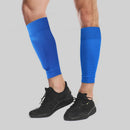 1 Pair Breathable Sports Football Shin Guard Leg Socks Pads (Blue Adults) Newly
