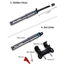 WEST BIKING Bicycle Mini Pump Presta/Schrader Valve Tire Inflator (Grey) Newly